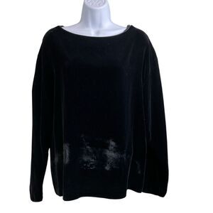 Vintage Saks Fifth Avenue Evan‎ Picone Velvet Top Size 12 Old Money Classic Luxe